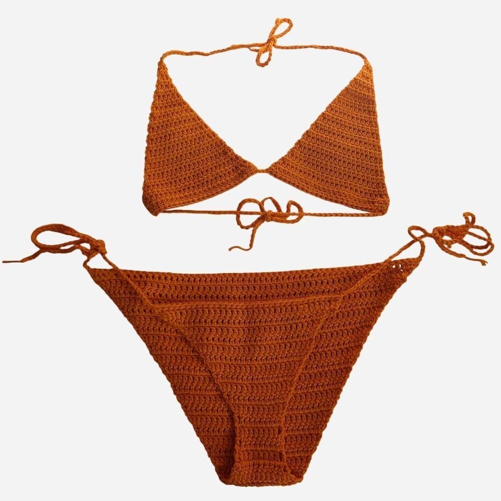 Unbranded Women's Orange Bikinis-and-tankini-sets